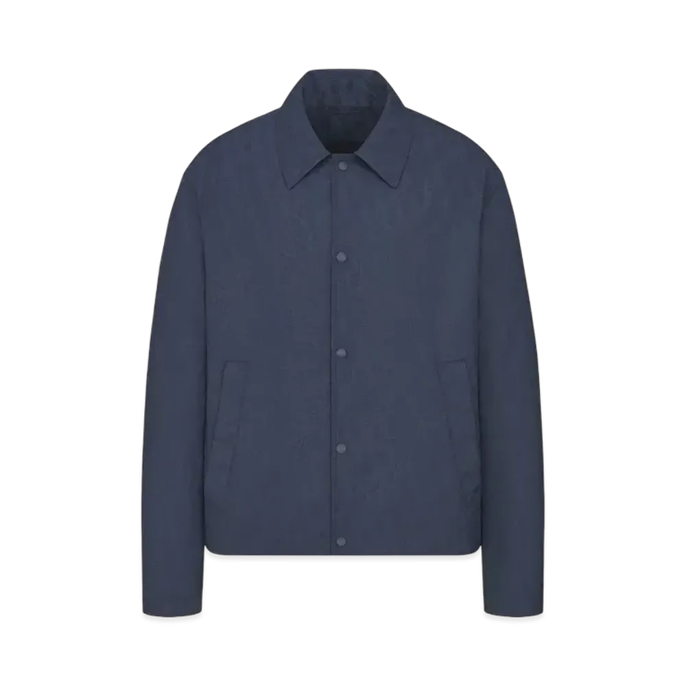 Dior Men's Dior Oblique Blouson Jacket Technical Jacquard "Blue"