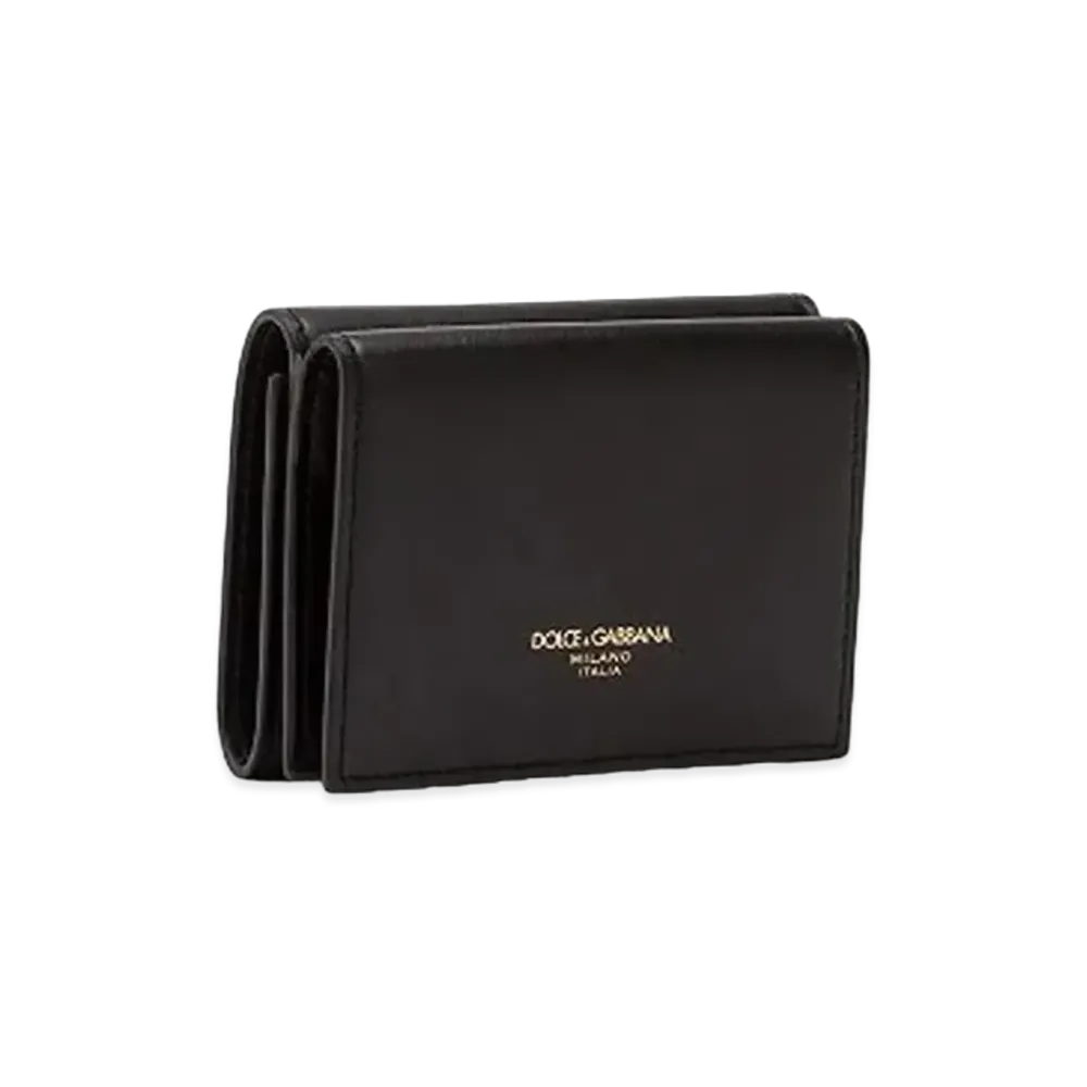 Dolce&Gabbana Wallet Calfskin Brand Logo "Black"