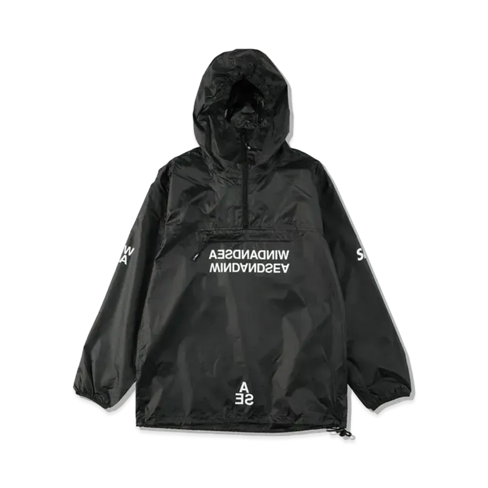 WIND AND SEA A32(REVERSAL) WATERPROOF NYLON ANORAK "Black"
