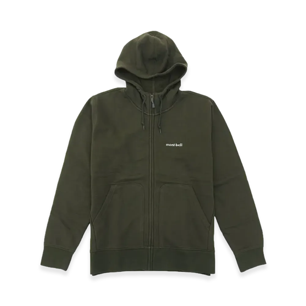 mont-bell Cotton Sweat Zip Parka "Dark Green"