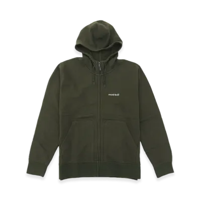 mont-bell Cotton Sweat Zip Parka "Dark Green"
