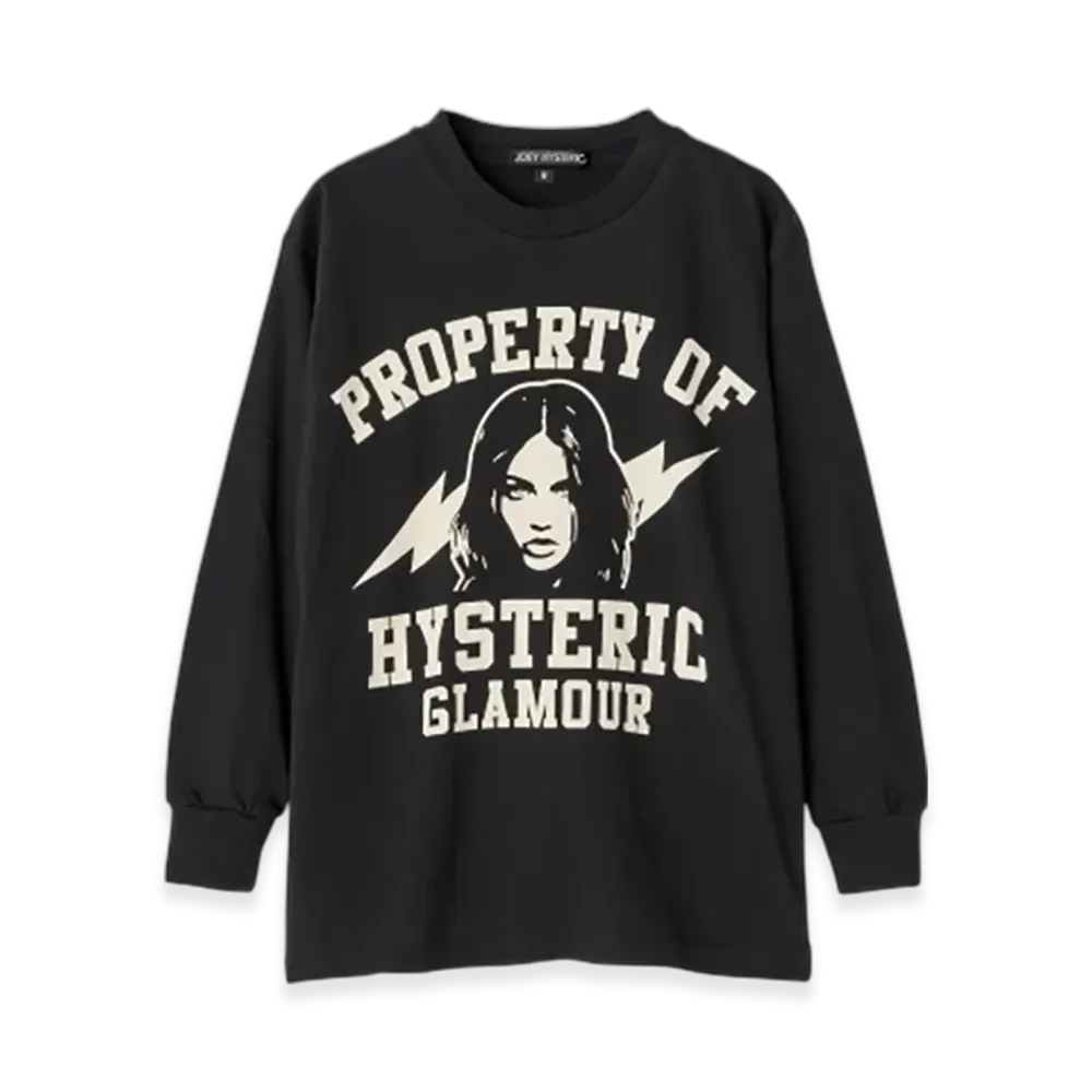 HYSTERIC GLAMOUR Property Of Hysteric T-Shirt "Black"