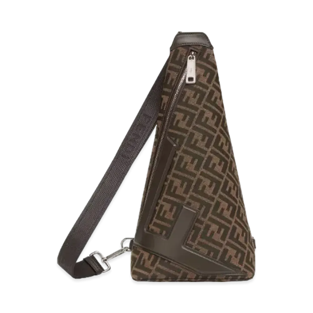FENDI FF Jacquard Fendi Cono "Brown"