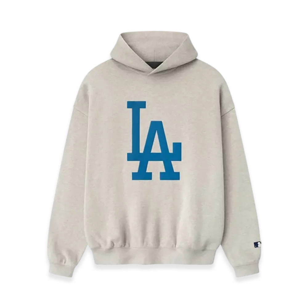 FEAR OF GOD ESSENTIALS Dodgers Sport Hoodie "Heather Stone"