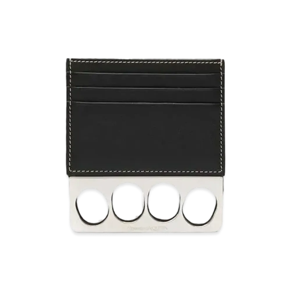 Alexander McQUEEN Grip Card Holder "Black"