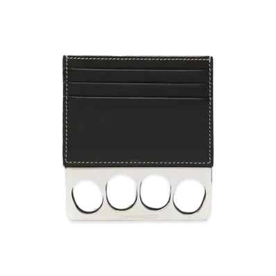 Alexander McQUEEN Grip Card Holder "Black"
