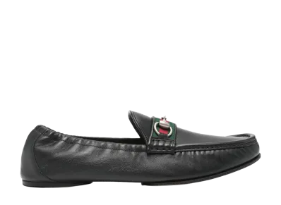 GUCCI Black Leather Horsebit 1953 Loafers "Black"