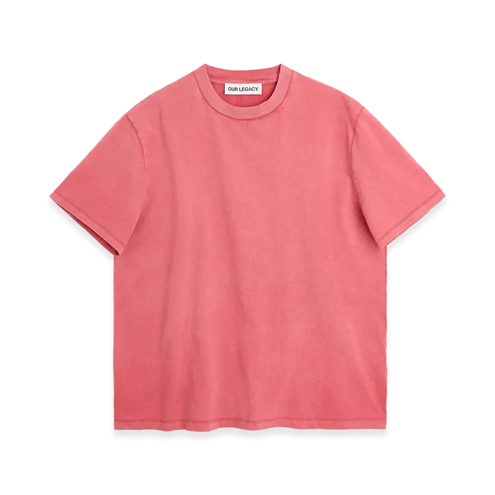 OUR LEGACY Box T-Shirt "Worn Rose Legacy Jersey"