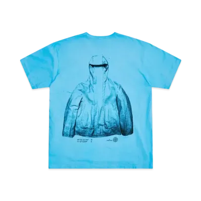 Dover Street Market London x Stone Island 20th Anniversary Tee "Blue"