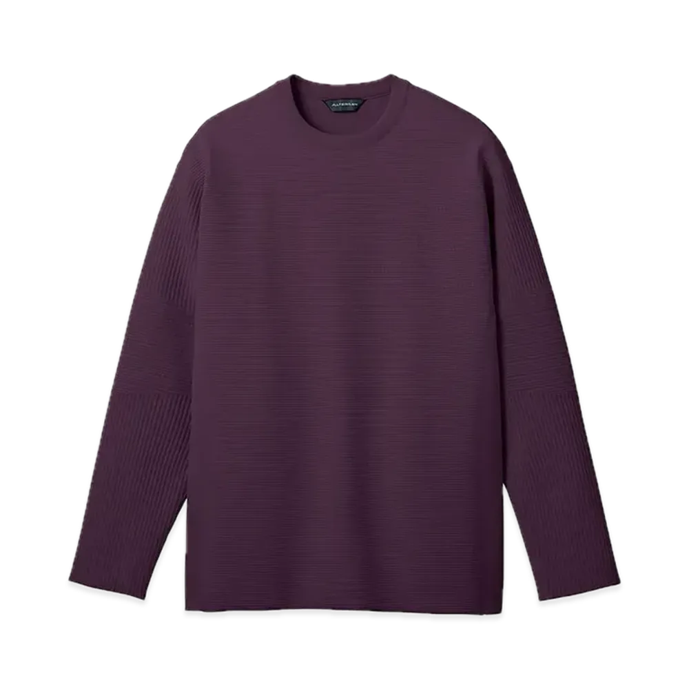DESCENTE ALLTERRAIN Fusion Knit Crew Neck "Plum"
