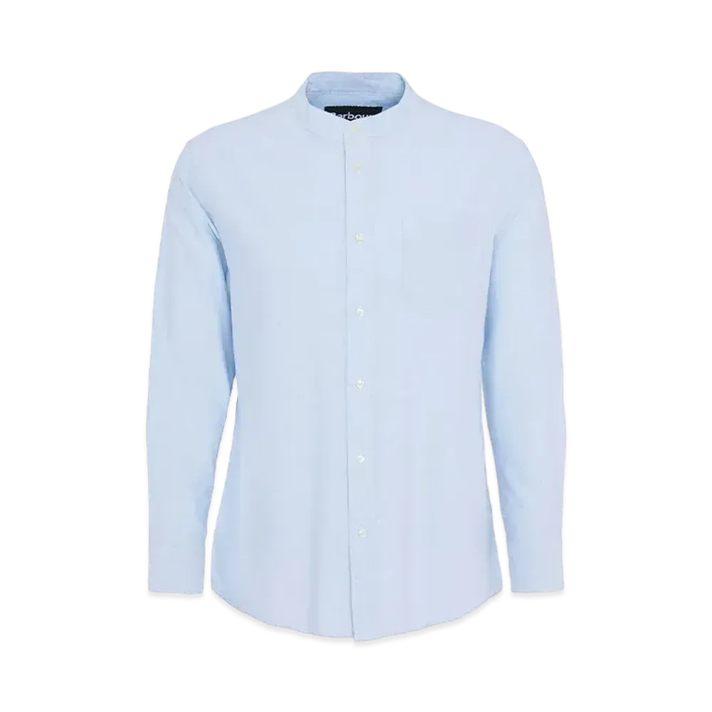 Barbour Gerrard Gerard Oxford Band Collar Shirt (Oversized Fit) "Light Blue"