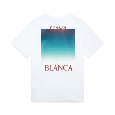 Casablanca Gradient Casa Logo T-Shirt "White"