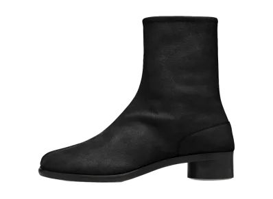 Maison Margiela Caramel Leather Tabi Ankle Boots H30 "Black"