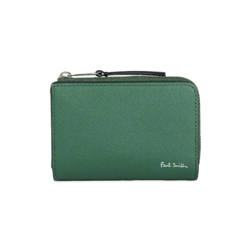 Paul Smith Bright Stripe Puller Coin / Key Case "Green"