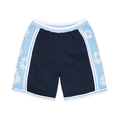 DENIM TEARS Cotton Wreath Olaf Shorts "Blue"