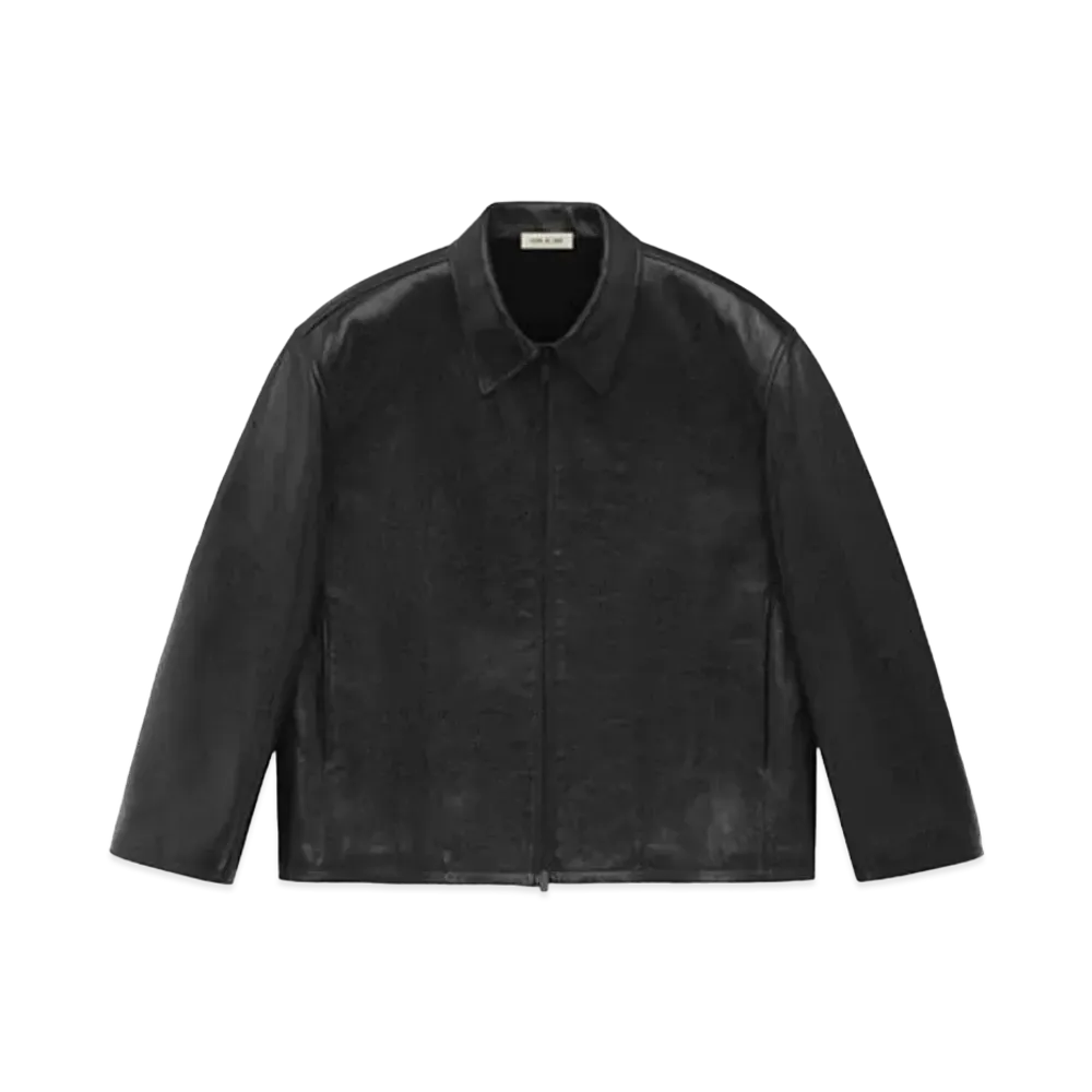 FEAR OF GOD Leather Rider Jacket "Black"