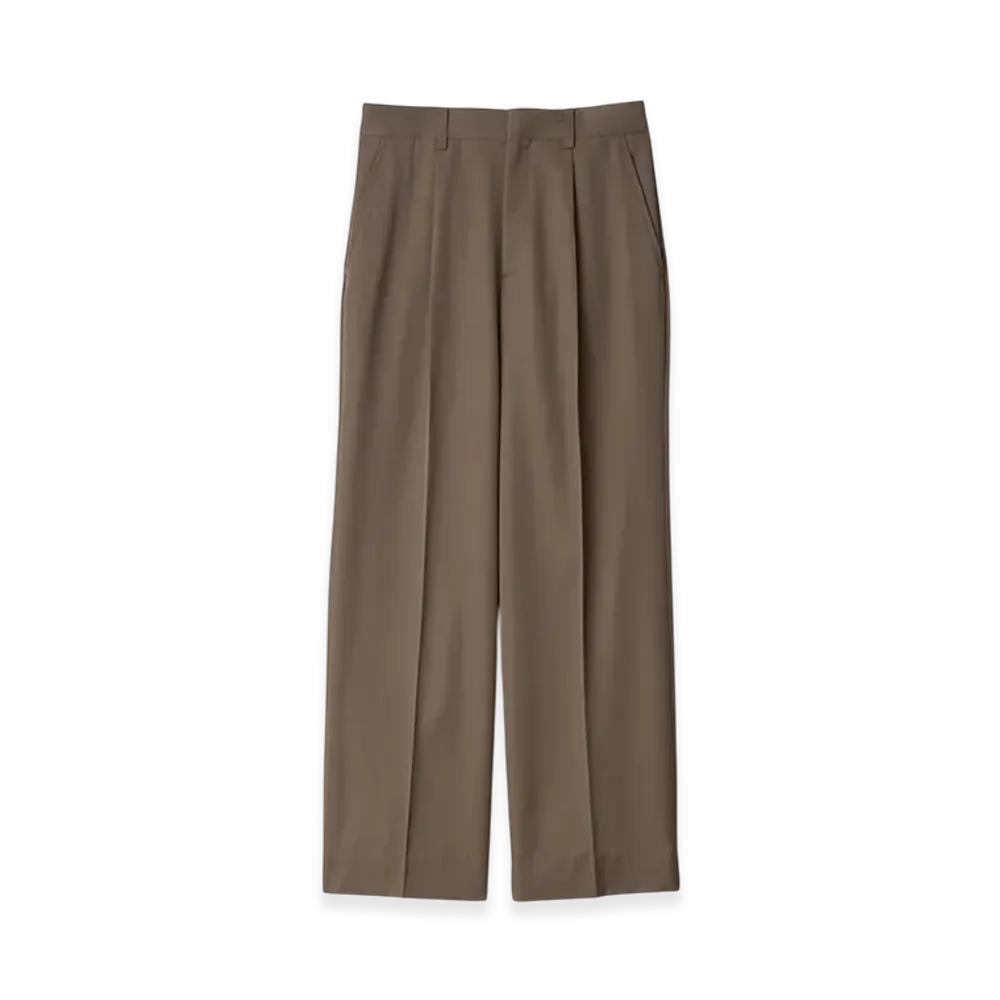ssstein Straight Trousers "Dark Beige"