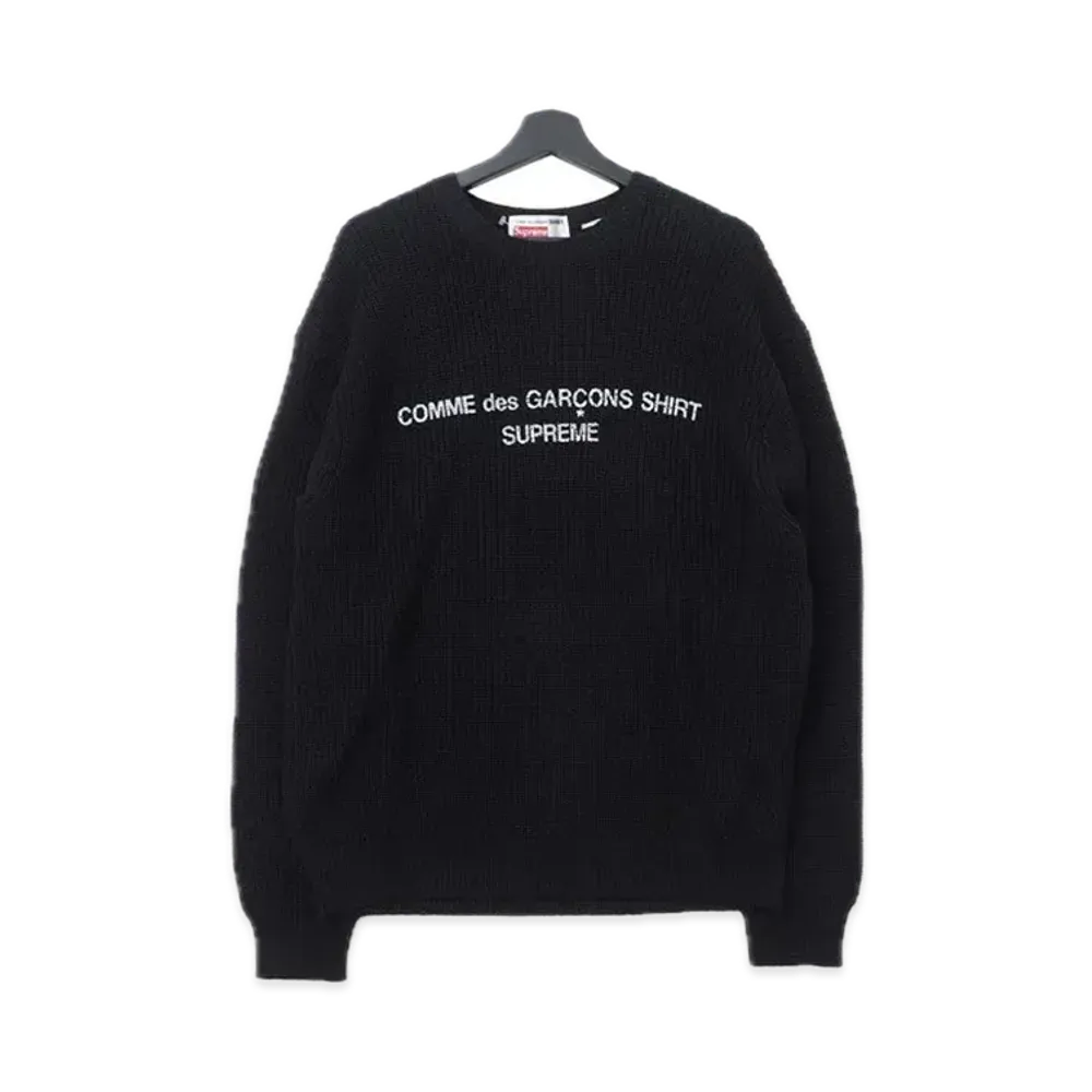 Supreme x COMME des GARCONS SHIRT Sweater "Black"