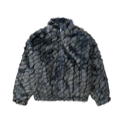 Supreme 2-Tone WINDSTOPPER Faux Fur Jacket "Blue"