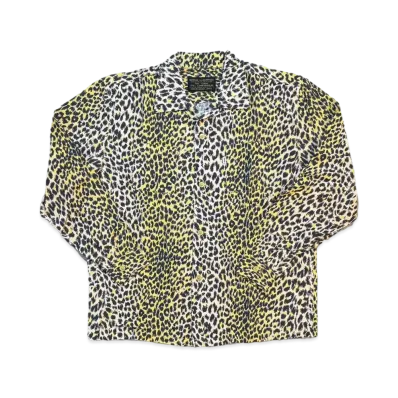 SAPEur Leopard Rayon L/S Shirt "Yellow"