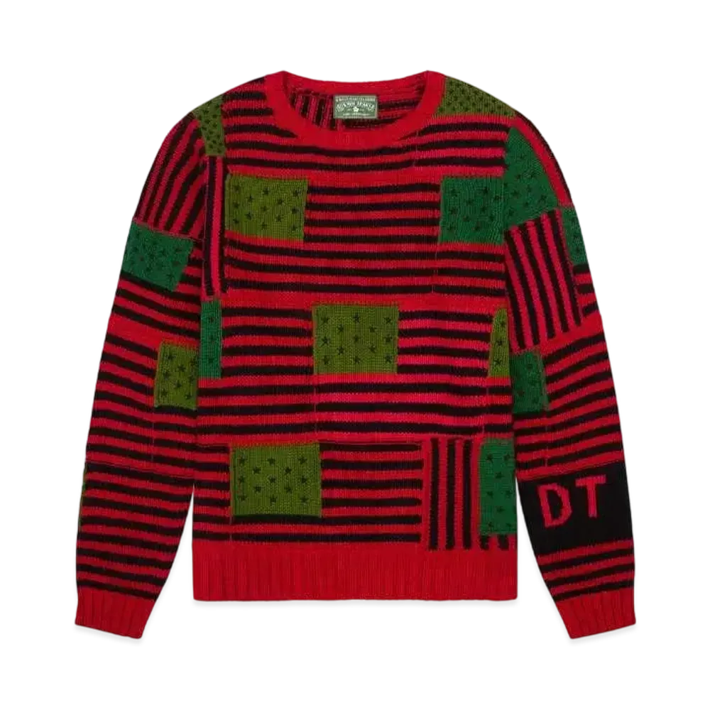 DENIM TEARS Patchwork Flag Knit "Multi"