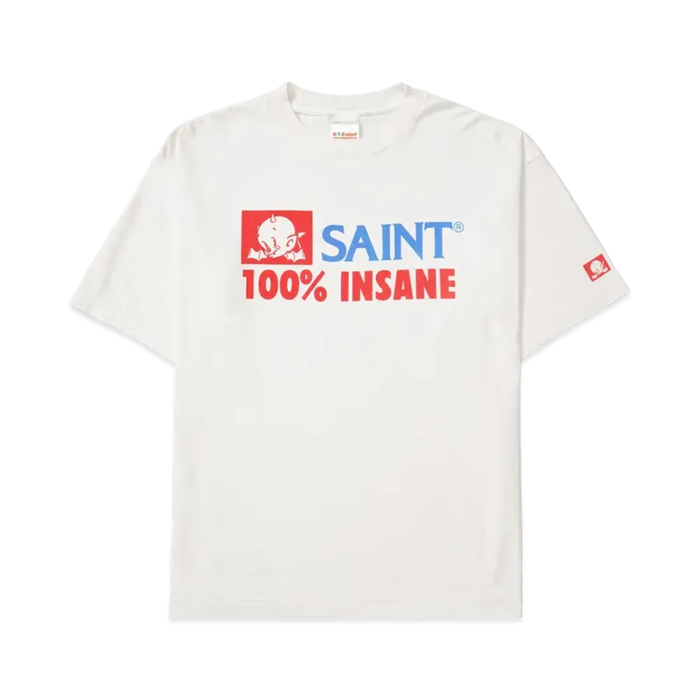 SAINT Mxxxxxx SS Tee_Insane "White" SM-HR8-0000-026
