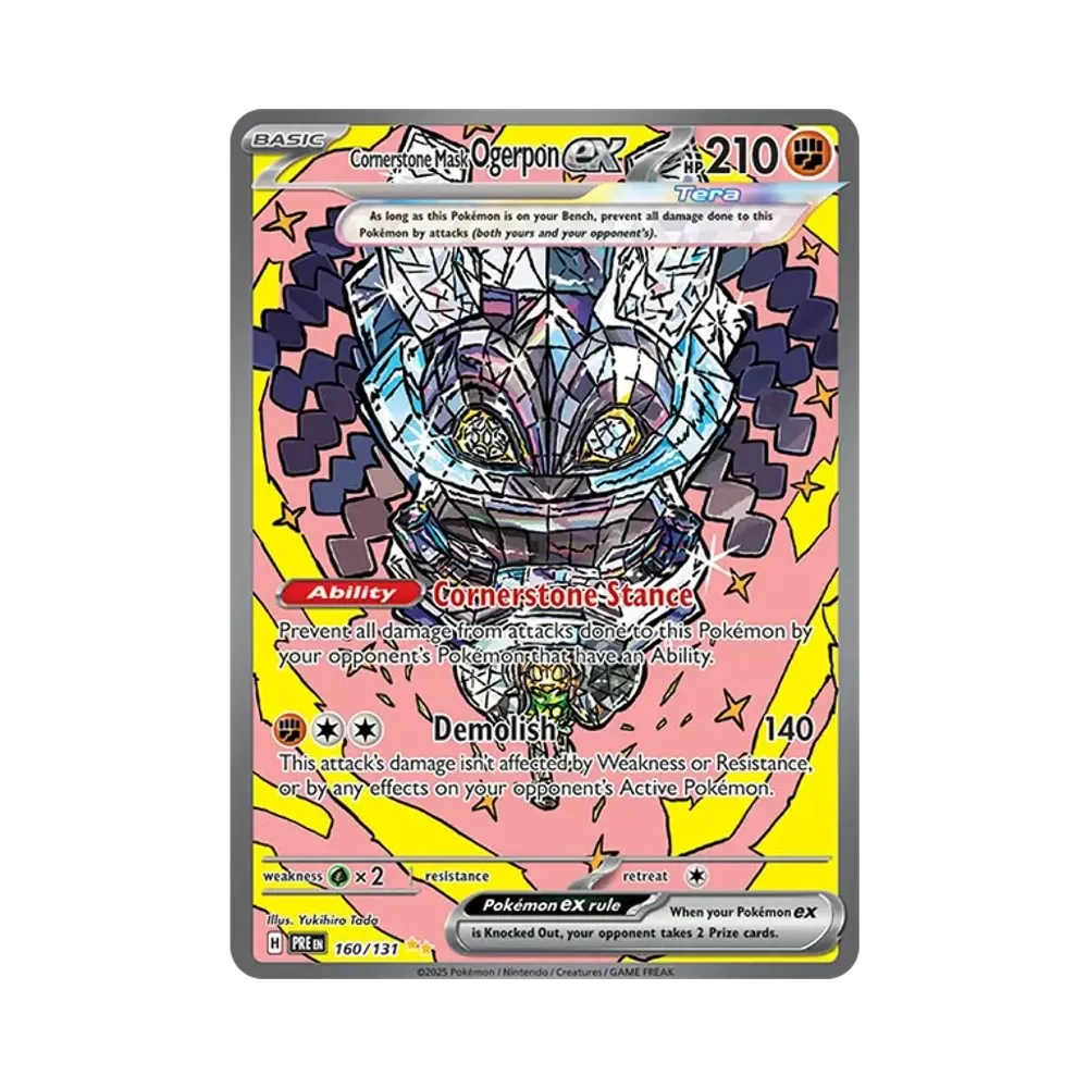 オーガポン いしずえのめんex SIR [PRE EN 160/131]【英語版】(スカーレット&バイオレット「プリズマティックエボリューションズ」)