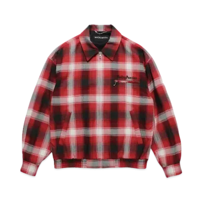 WACKO MARIA Ombre Check 50's Jacket "Red"