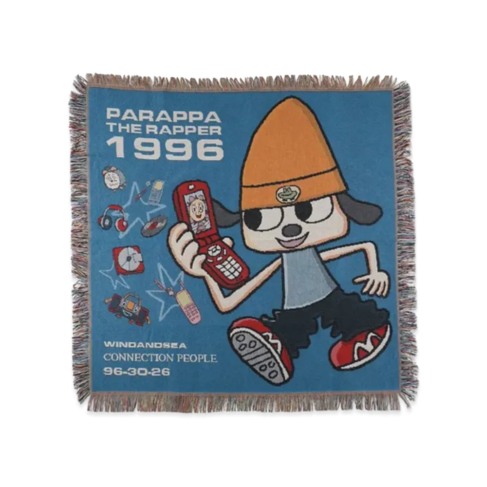 WIND AND SEA x Parappa The Rapper Blanket "Blue"