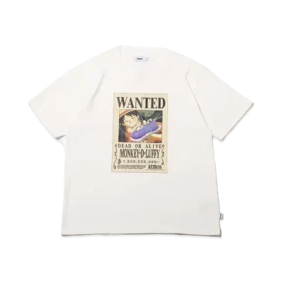 atmos x ONEPIECE Wanted Poster T-shrts (Luffy) "White"