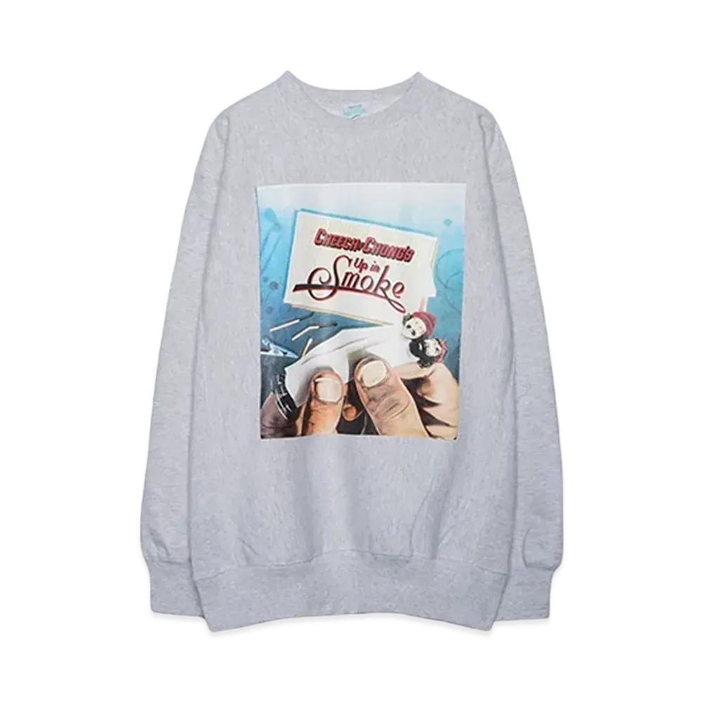 INTERNATIONAL PLAYERS Up In Smoke Crewneck Sweat "ASH"