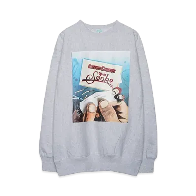INTERNATIONAL PLAYERS Up In Smoke Crewneck Sweat "ASH"