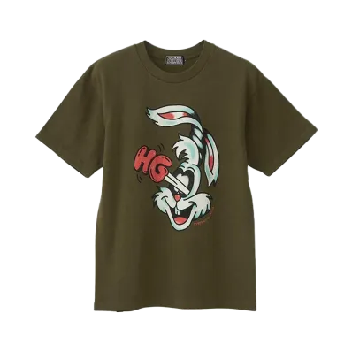 HYSTERIC GLAMOUR Hysteric Rabbit T-Shirt "Khaki"