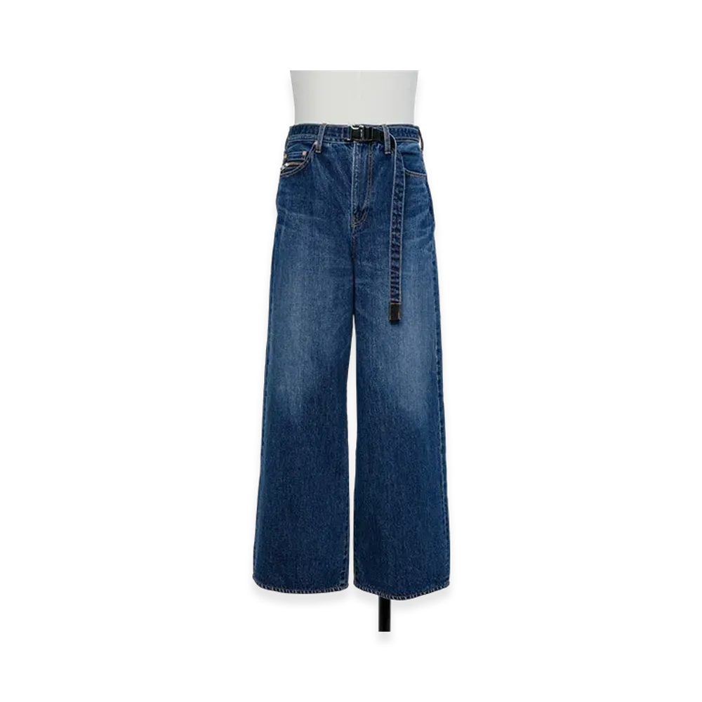 sacai Wide Denim Pants "Blue"