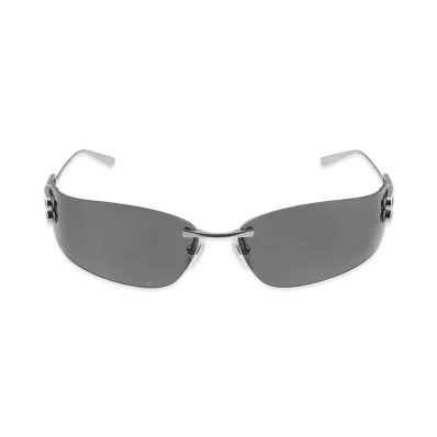 BALENCIAGA Women's Gossip D-Frame Sunglasses "Silver"