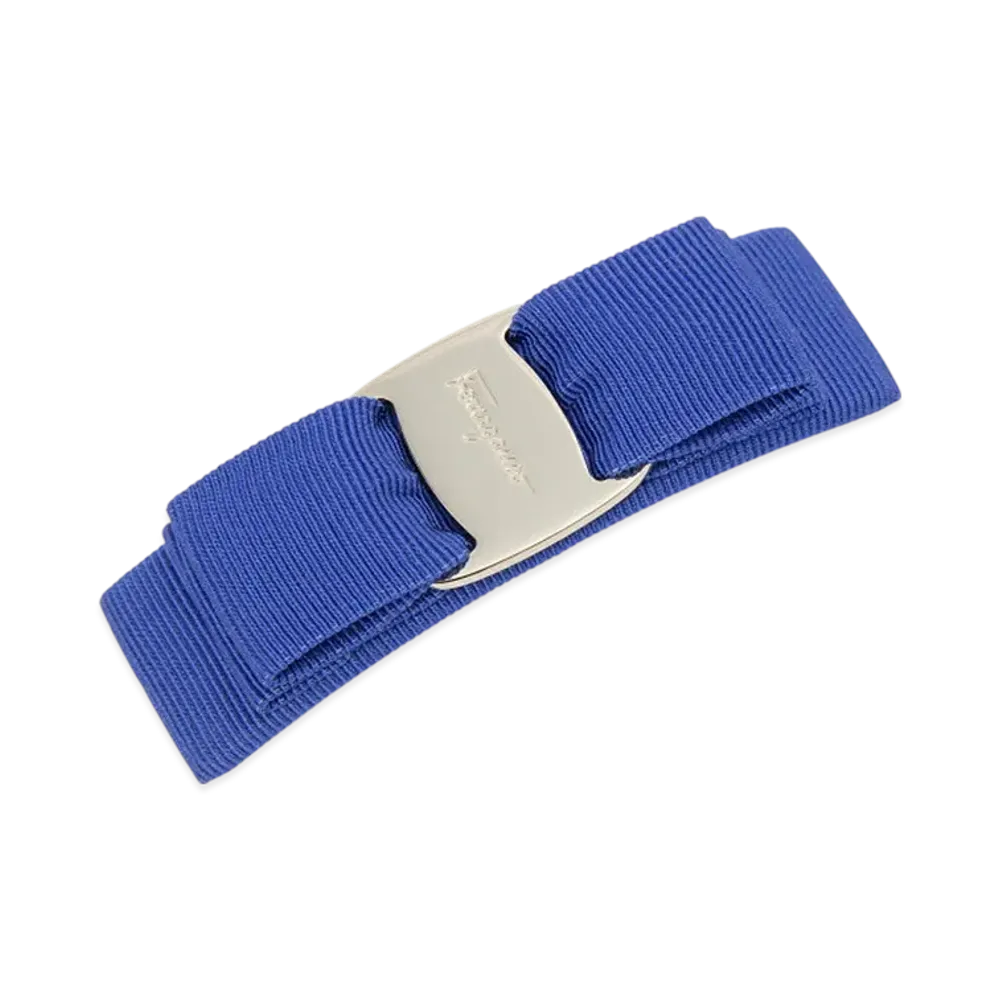 Salvatore Ferragamo Barrette Hair Clip "Lapis Blue"