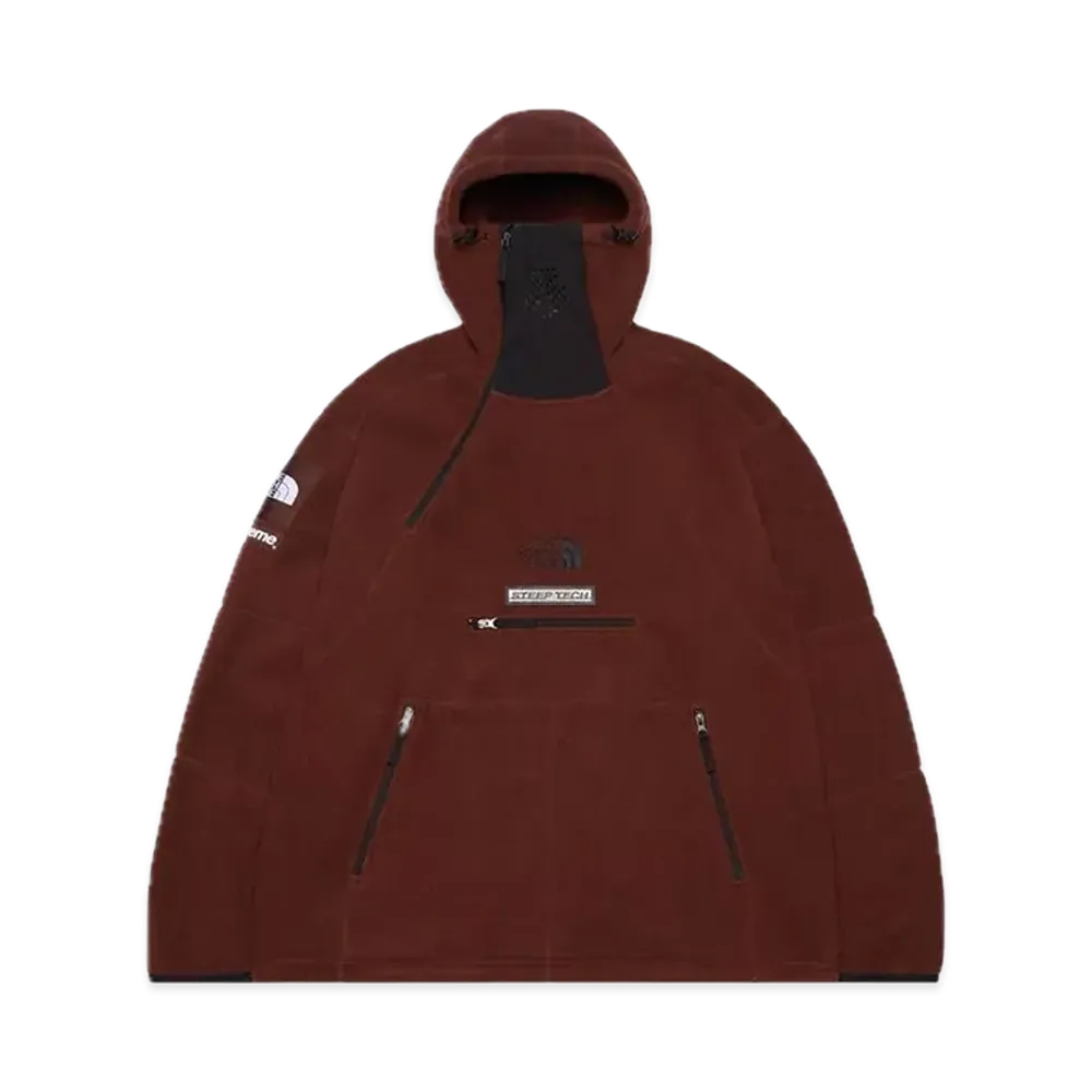Supreme x The North Face Steep Tech Fleece Pullover "Brown"