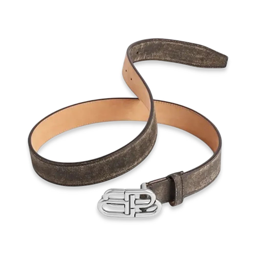 BALENCIAGA BB Large Belt "Brown"