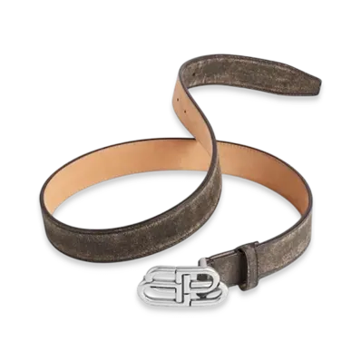BALENCIAGA BB Large Belt "Brown"