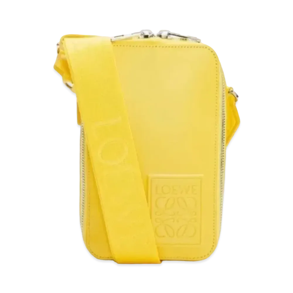 LOEWE Bartical Cross Body Pocket Satin Calf "Yellow"