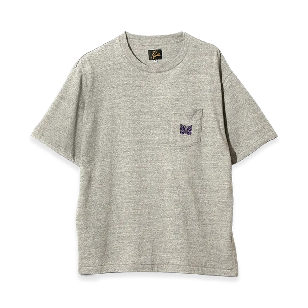 NEEDLES S/S Pocket Tee - Cotton Jersey "H. Grey"