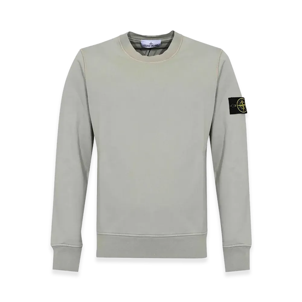 Stone Island Regular Fit Medium-Weight Cotton Crewneck Sweatshirt With Raglan Sleeves "Green"