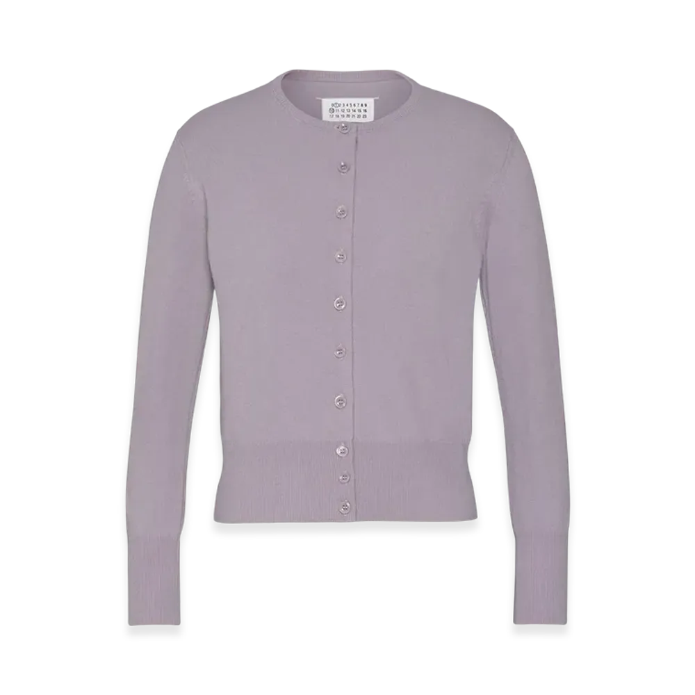 Maison Margiela Wool Cardigan "Lilac"