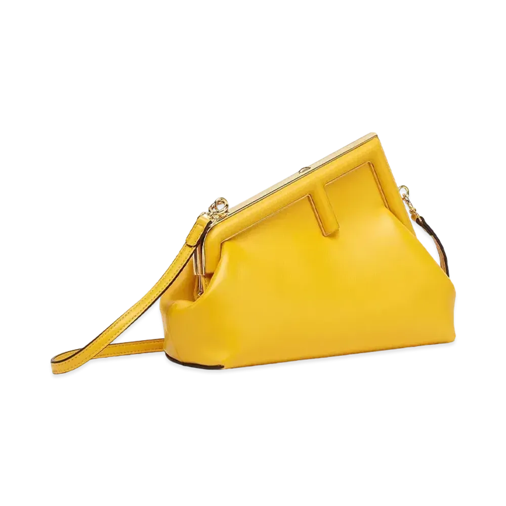 FENDI First Small Leather Bag "Yellow"