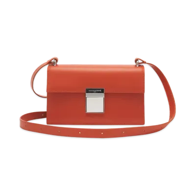 Maison Kitsune Preppy Baguette Bag "Autumn Red"
