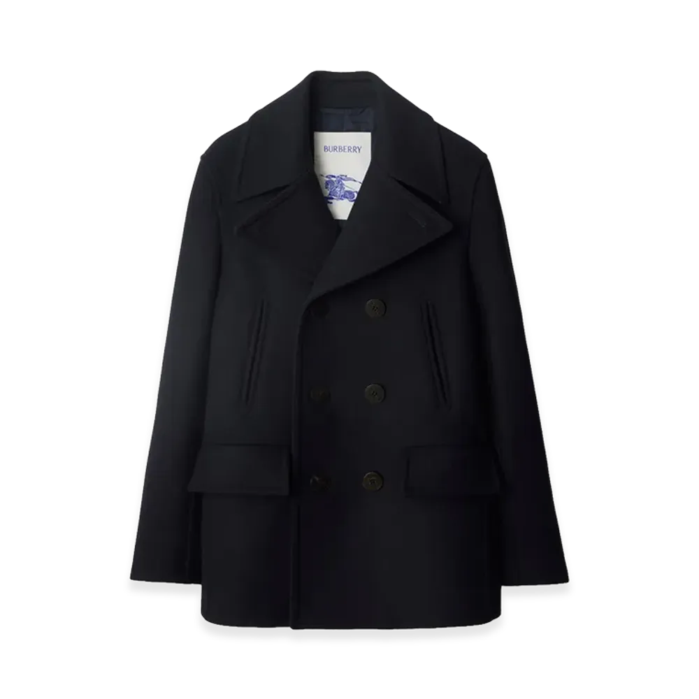 Burberry Wool Peacoat "Navy"