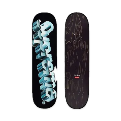 Supreme Chrome Logo Skateboard "Black"