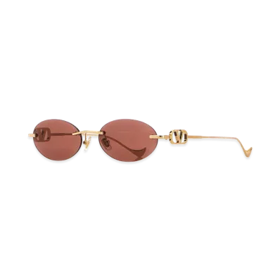 Valentino Women's Metal Sunglasses "Gold"