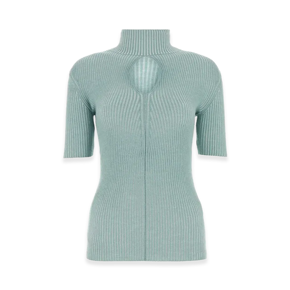 FENDI Women's Wool Top "Light Blue"