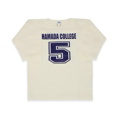 SAPEur x MASATOSHI HAMADA Youth Hamada College Football Tee 3/4 Sleeve "White"